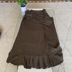 Zara Trapaluc Brown Dress